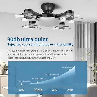 500mm Four-Head Ceiling Fan Light