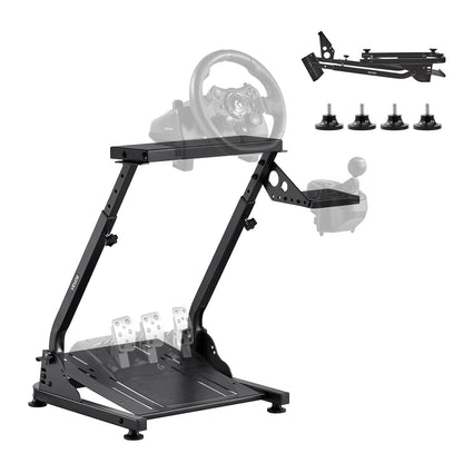 Racing Wheel Stand, Adjustable & Foldable Simulator Stand for Logitech